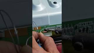 screen fault vertikal line #fix #ledpanelrepair #howtofix #problemfix #tv