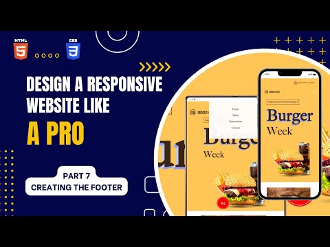 Simple Responsive Website | HTML CSS | Part 7