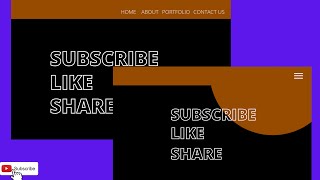 NAVBAR ANIMATION HTML CSS | CSS ANIMATIONS | NAVBAR RESPONSIVE