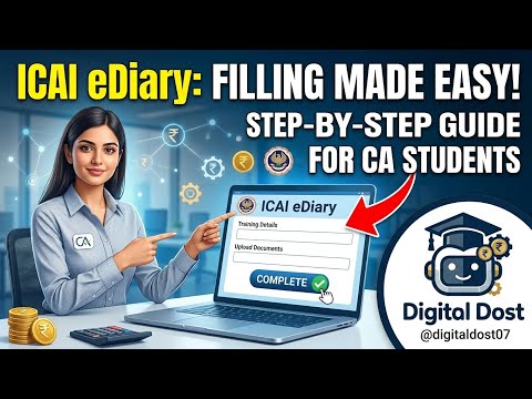 ICAI eDiary: FILLING MADE EASY! | Step-by-Step Guide for CA Students