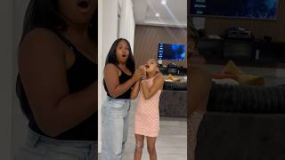 Dad catches daughter bleeding because her tooth fell out #shorts