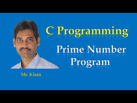 Prime Number Program in C Programming