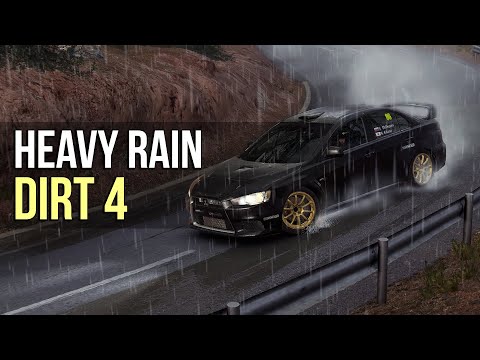 Heavy Rain in DiRT 4 | Rally Montage | Lancer Evo X