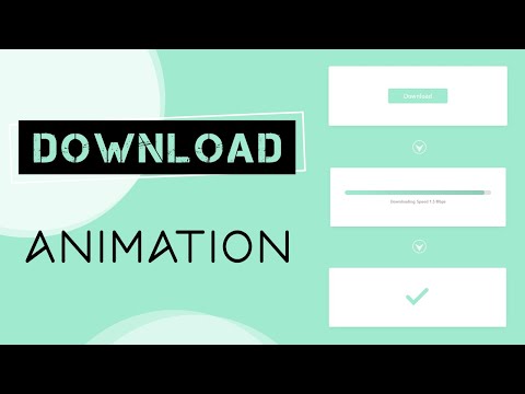 Download Button Animation With HTML CSS & JAVASCRIPT | Animated Download Button