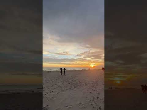 After the rain there is always a rainbow #rainbowonthebeach #siestakey #sunset