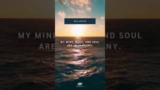 I strive for balance in all areas of my life.
