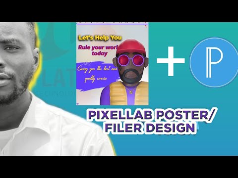 Pixellab Tutorial || Design Flex Banner on smartphone || Pixellab poster design
