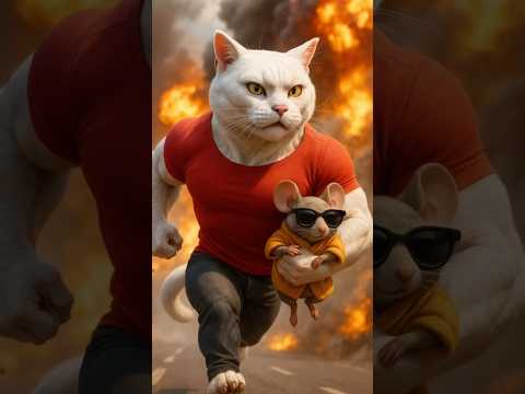 “The Last Wall” – Fat Cat Blocks Bullets #FatCat #Sacrifice #FunnySad #AIShorts #EmotionalTwist