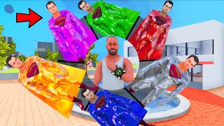 Franklin Playing As ALL GOLDEN SUPERMAN In INDIAN BIKE DRIVING 3D #27