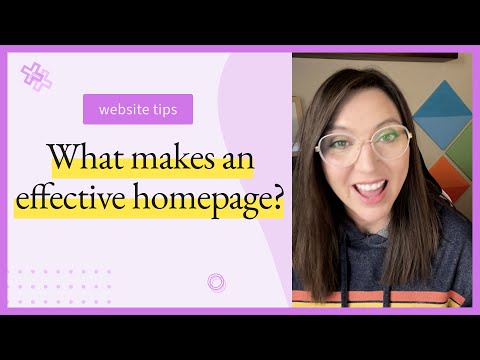 What makes an effective homepage?
