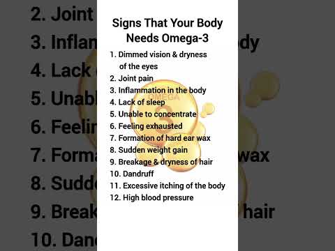 Signs That Your Body Needs Omega 3 #healthiswealth #health #healthy #omega3 #omegathree