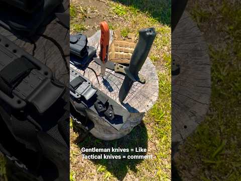 Gentleman’s knives VS tactical knives-you decide! Like for gents, comment for tactical. #tactical