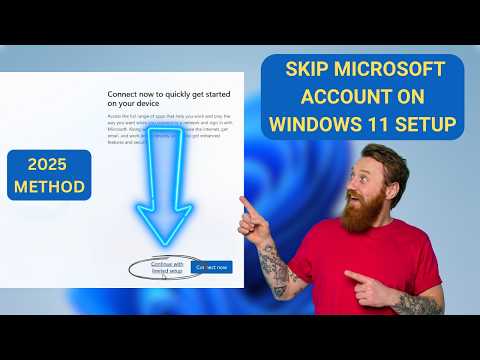 2025 Skip Microsoft Account on Windows 11 Setup 🔥 | Local Account Without Internet (No TPM Needed!)