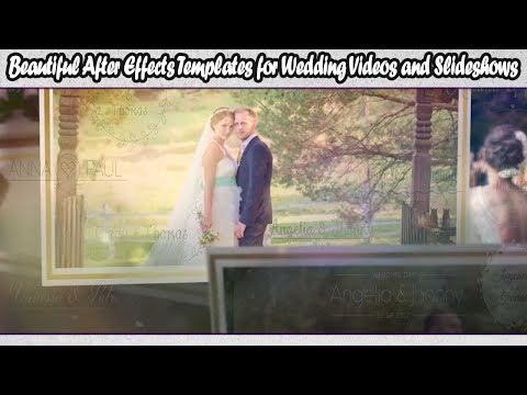 Beautiful After Effects Templates for Wedding Videos and Slideshows