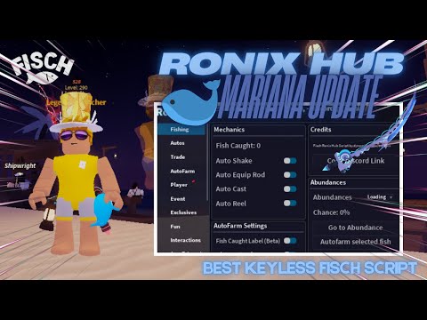 Fisch Script Hack (🐋Mariana Update) No Key | Auto Farm, Fast Catch, Auto Sell & More! (PC/MOBILE)