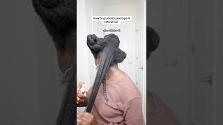 My secret to keeping my long 4c hair moisturized 💦 #naturalhair #hairgrowth r
