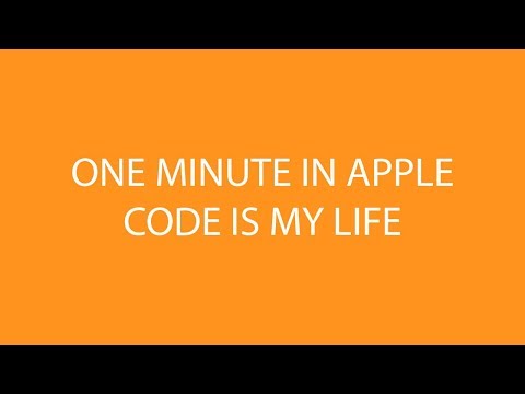 ONE MINUTE IN APPLE - CODE IS MY LIFE