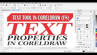 Text properties in CorelDRAW | How to use Text Tool completely | Text Styles | CorelDraw | Graphics