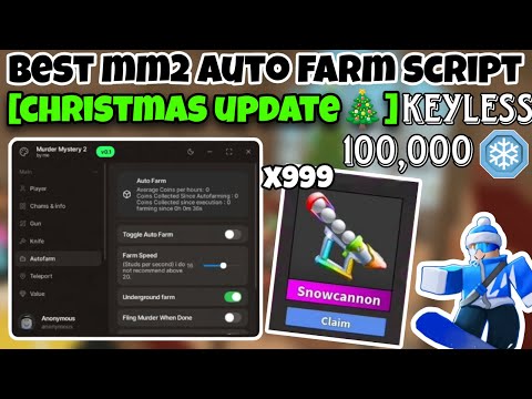 BEST MM2 AUTOFARM SCRIPT | CHRISTMAS UPDATE 🎄 | KEYLESS