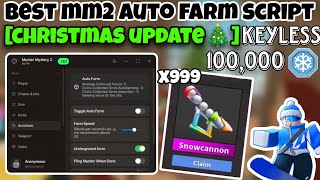 BEST MM2 AUTOFARM SCRIPT | CHRISTMAS UPDATE 🎄 | KEYLESS