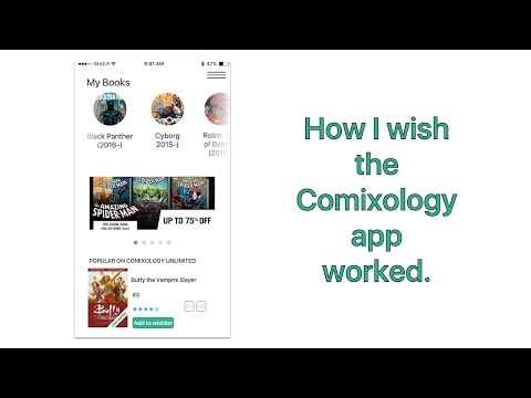 Comixology prototype w Flinto
