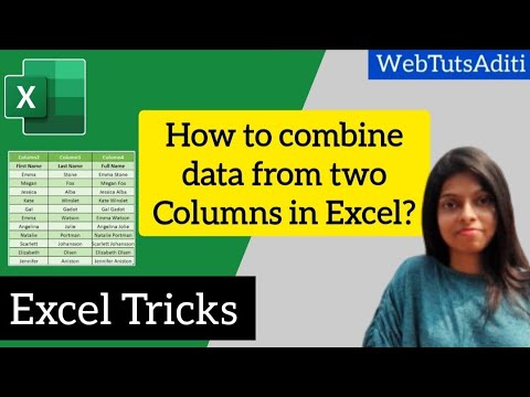 Excel Tricks | Combine two Columns in Excel without loosing data #excel #exceltricks #exceltips
