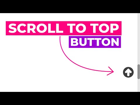 Create a Scroll  To Top Button Using  Pure HTML & CSS & Javascript