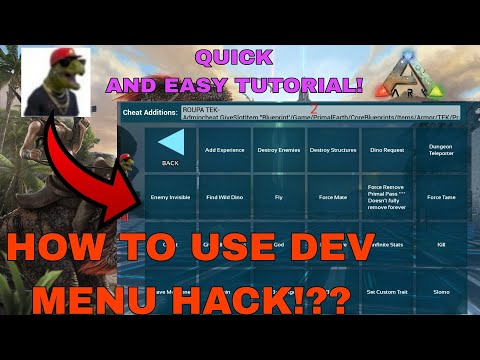 How To Use dev menu | QUICK AND EASY TUTORIAL!
