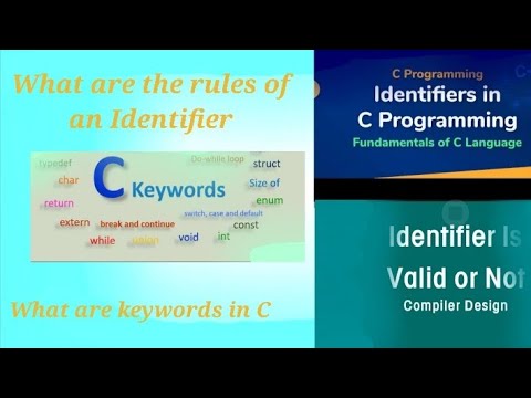 What are Identifiers and Keywords in C| Valid or Invalid Identifiers| Programming with Zubia|Chp#4