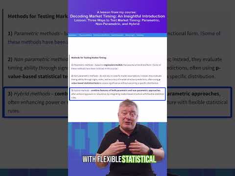 Decoding Market Timing | Quantitative Finance Course | Hybrid methods