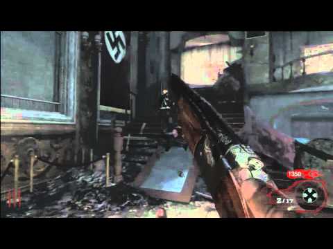 Black Ops Zombies Wall Shot gun Challenge Part 1/9 Kino Solo