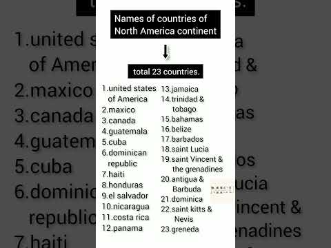 names of countries in North America
