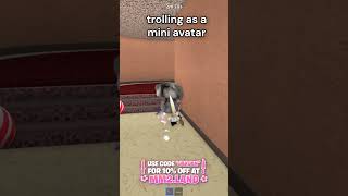 mini avatar trolling #mm2 #roblox #trolling
