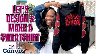 Crafts & Convos | How to Make an Embroidery & Bling Sweatshirt