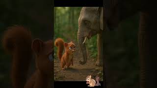 baby squirrel lost his way to home #AIanimatedvideos#viralvideos#cutebabyanimalvifeos