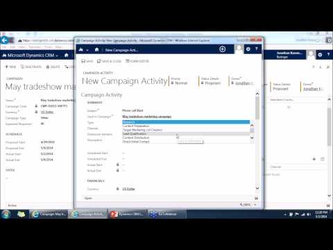 Dynamics CRM 2013 Marketing New Features / Tips n Tricks