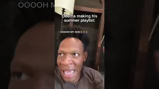 Obama making his summer playlist #relatable #obama #playlist