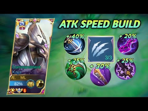 NEW META!! KAJA FULL ATTACK SPEED BUILD (ATK SPD HACK)💫 (MOBILE LEGENDS)