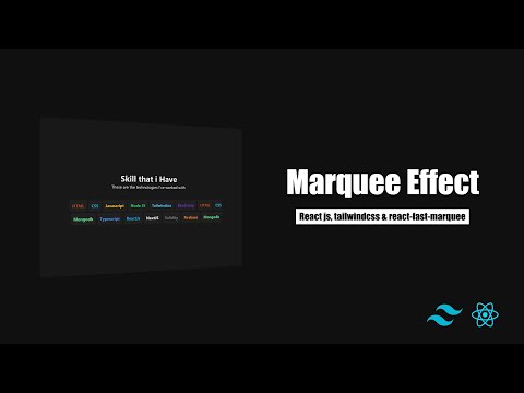How to create auto scroll animation/marquee effect in reactjs with tailwindcss & react-fast-marquee