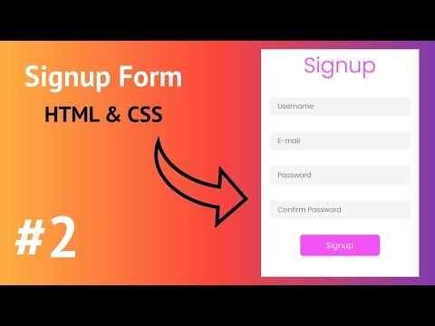 Animated Signup Form using HTML & CSS only | CodingPak