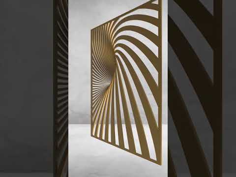 Optical illusion wall art - CNC laser cut files - dxf svg eps pdf emf png stl CNC router, wall decor