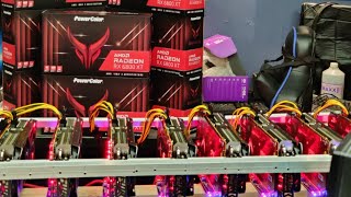 Mining Rig ⛏️ setup    Amd Radeon  6800xt #mining #crypto #newera #amdgpu