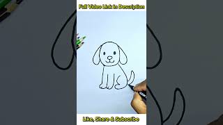 Learn to Draw a Cute Dog Step by Step | Easy Drawing for Kids