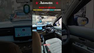 "Maruti Ertiga Premium Interior Makeover ✨ | Custom Seat Covers + Leather Steering Wrap by Orchis"👌
