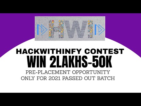 What Is HackwithInfy | Get Placement And Win Cash Prize Upto 2lakhs