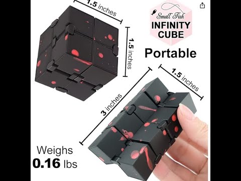 Cube Sensory Fidget Toy, For Kids and Adults, Cool Mini Gadget Best for Stress and Anxiety Relief