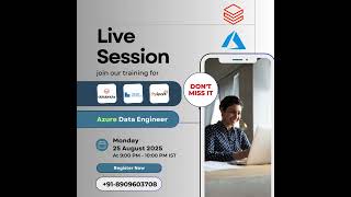 🚀 Azure Data Engineer Live Batch – Starts 25 AUG 2025 | Job-Oriented Training with Live Projects