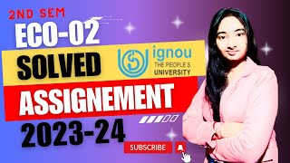 IGNOU BCA 2ND SEM All SOLVED ASSIGNMENT🔥 2023-24 latest assignment #solvedassignment  #arpitashilpi