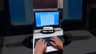 Convert small letters to capital in ms word | #shorts #computer #trick #Shortcuts
