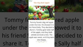 The Big Red Apple #shortstoriesinenglish #learning #storiesforkidsinenglish #funny#education#shorts